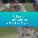 A Day in My Life as a Cricket Mentor