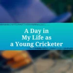 A Day in My Life as a Young Cricketer