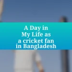 A Day in My Life as a cricket fan in Bangladesh