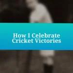 How I Celebrate Cricket Victories