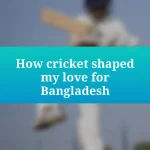 How cricket shaped my love for Bangladesh