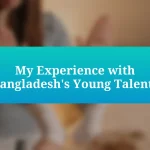 My Experience with Bangladesh’s Young Talents