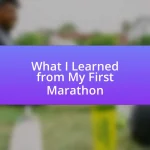 What I Learned from My First Marathon