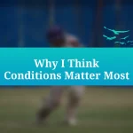 Why I Think Conditions Matter Most